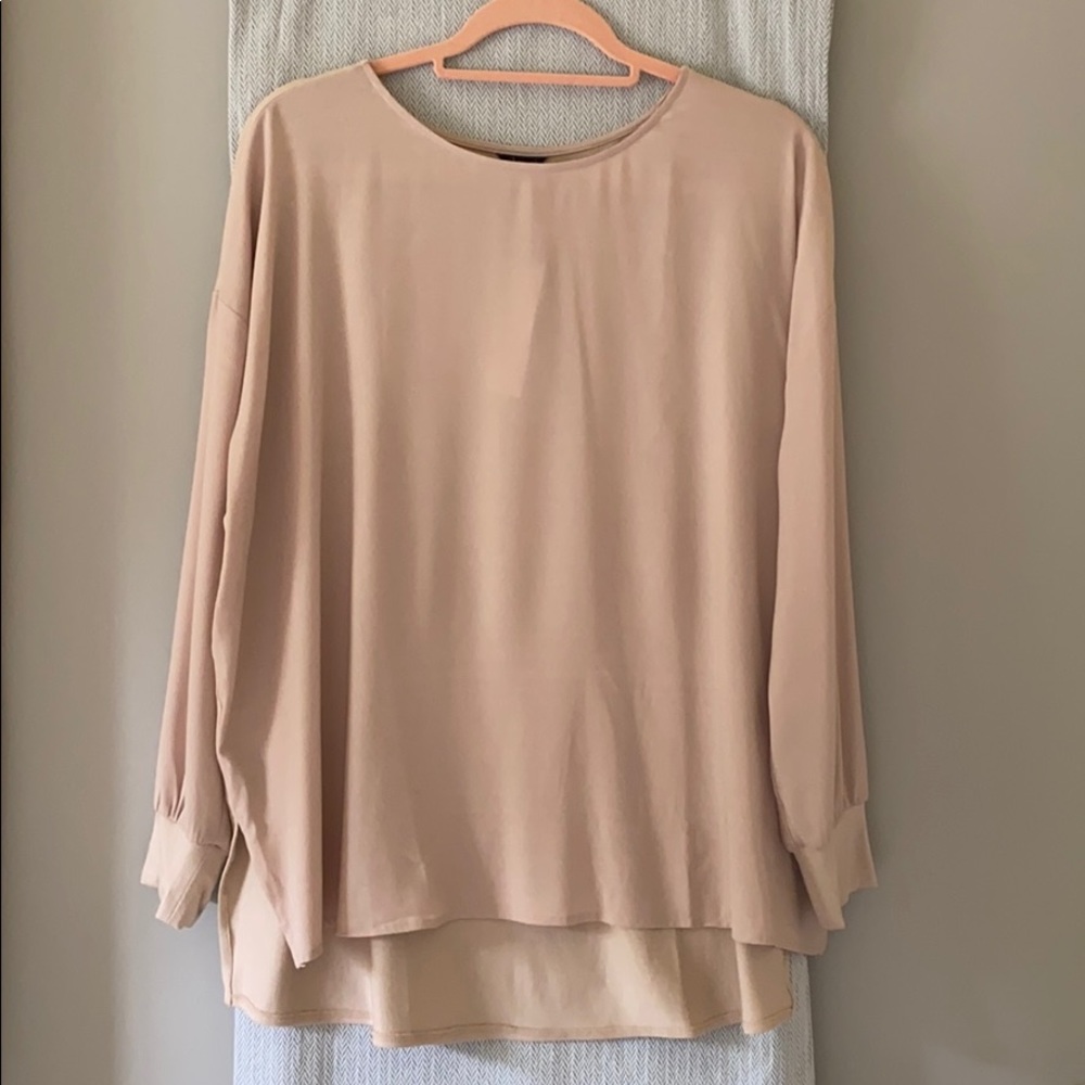 Ann Taylor blouse, blush, size M